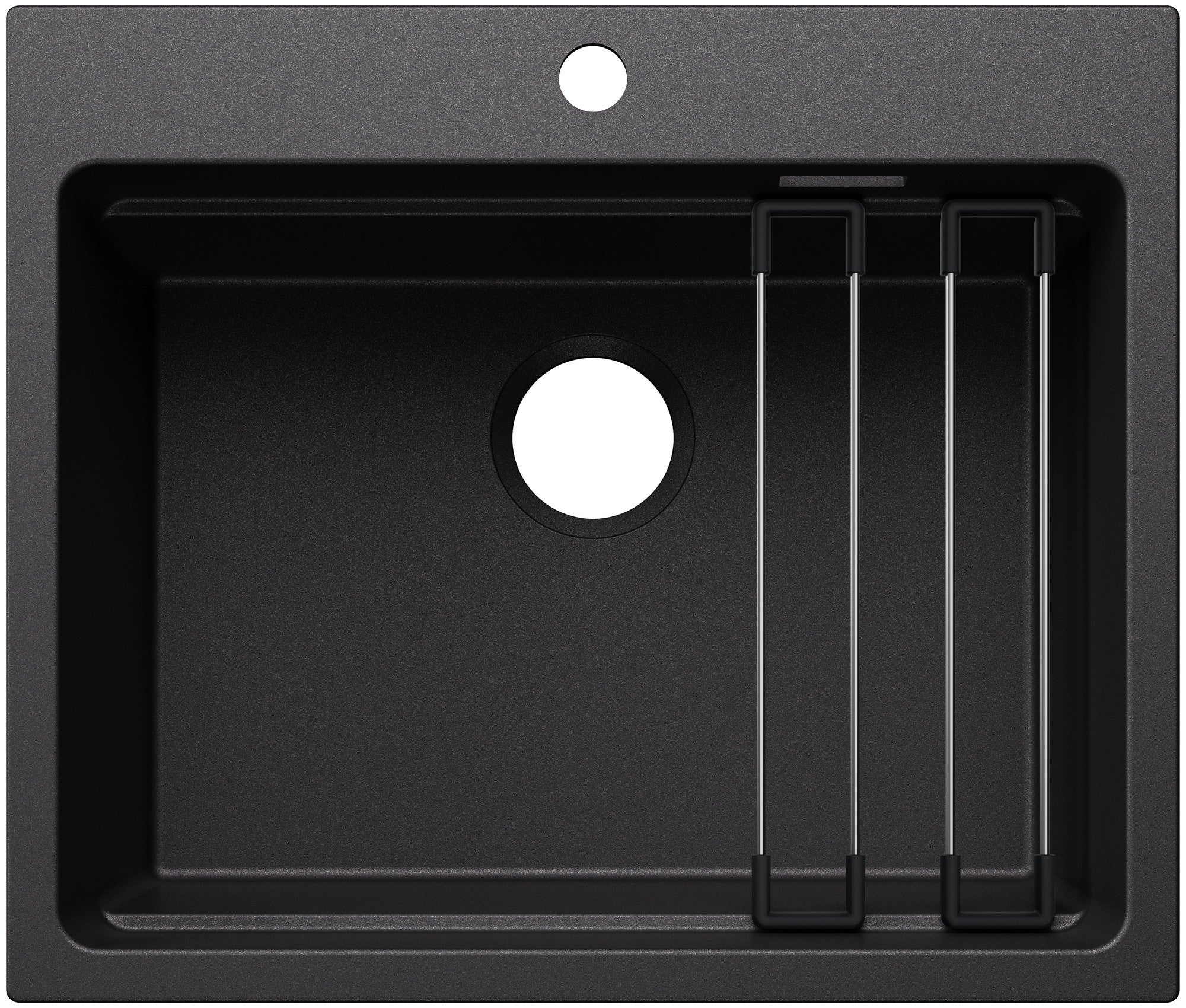 Chiuveta bucatarie Etagon 6, 527749, granit antracit, pe blat, 600 x 510 mm, Blanco